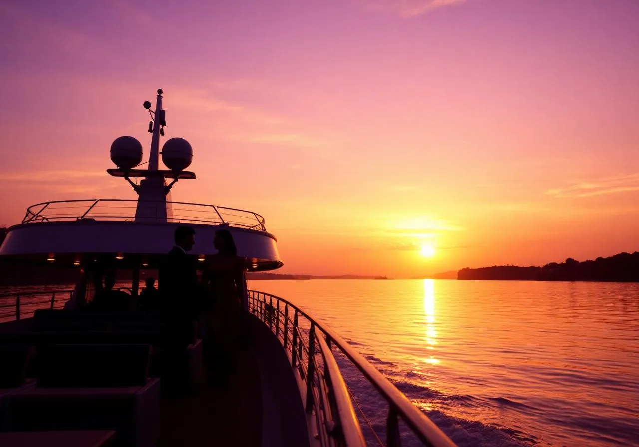 Luxury sunset cruise yacht on Mandovi River Goa