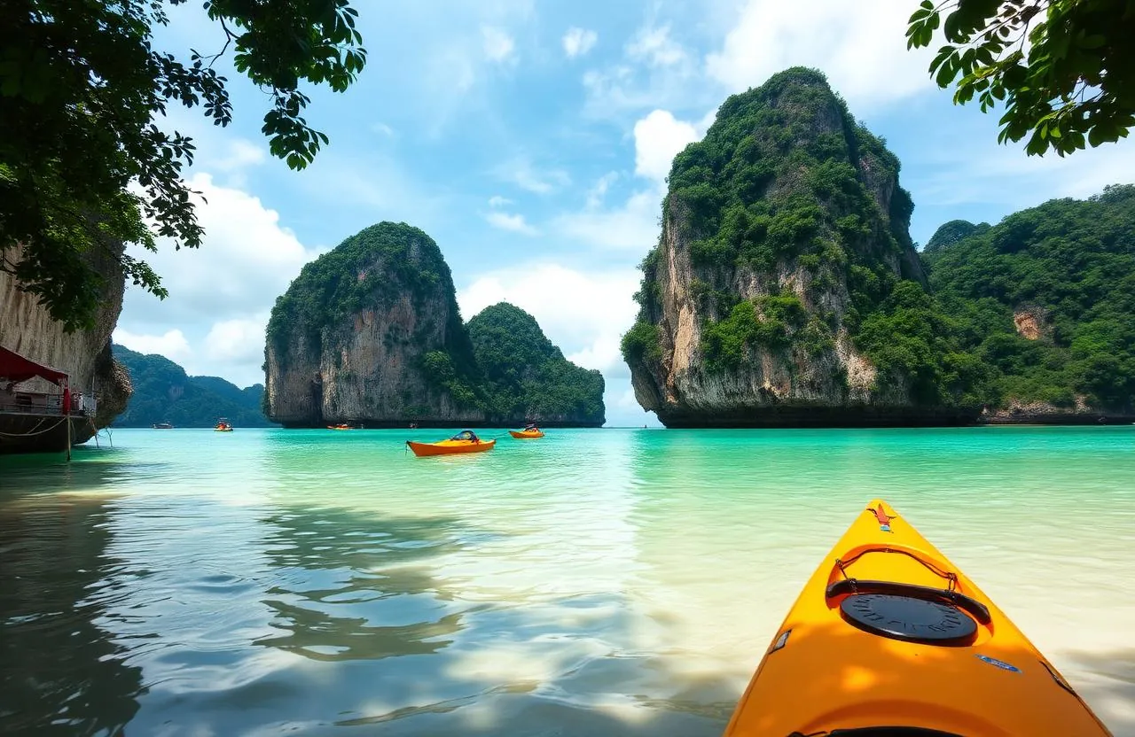 Krabi Railay beach limestone karsts
