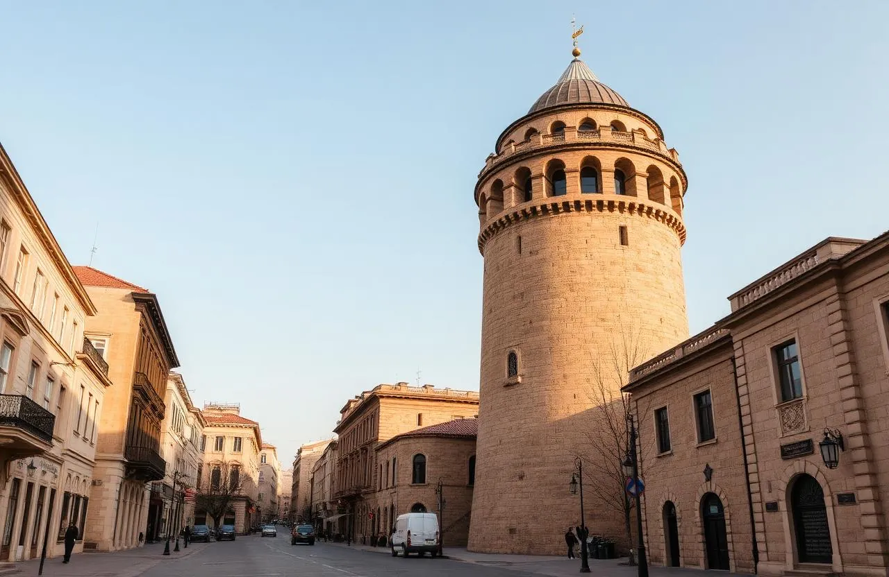 Old City Baku Maiden Tower historic stone architecture